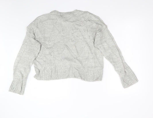 Womens UK Size L New Look Grey Pullover Jumper