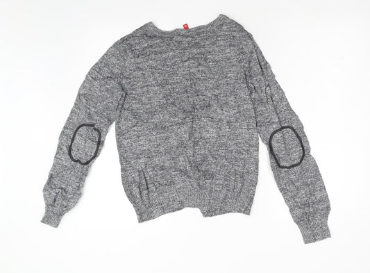 Divided Womens Grey Knit Cardigan Jumper Size M