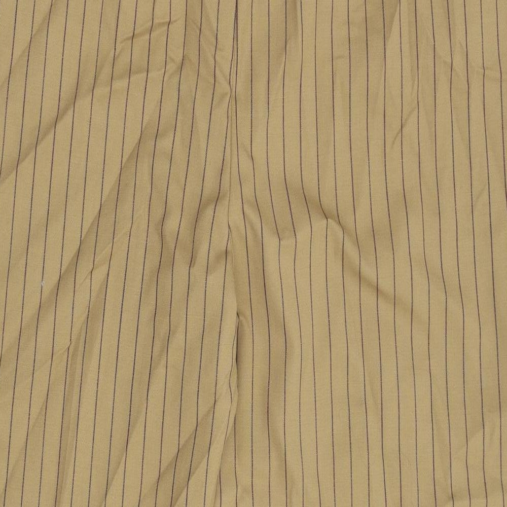 Autograph Womens Brown Striped Trousers Size 22 L31 in