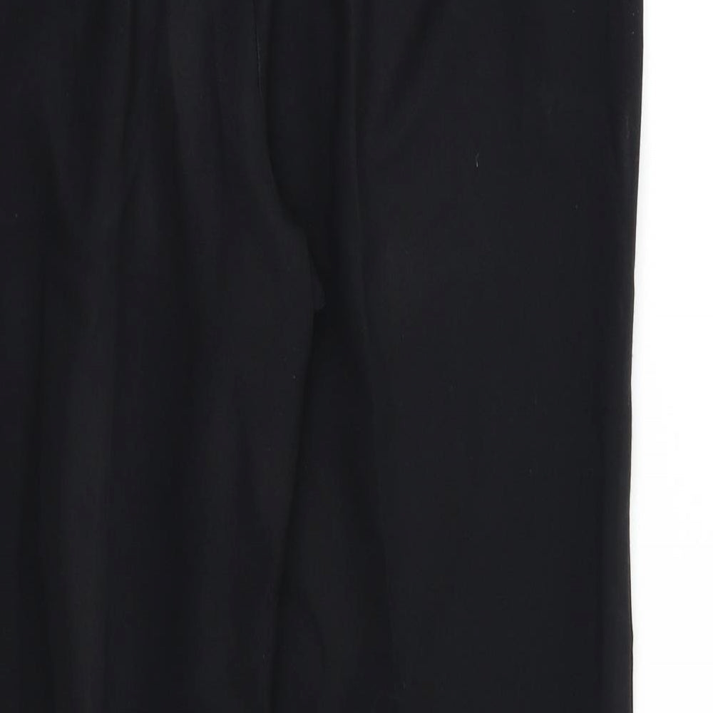 Womens UK Size 16 M&S Regular Fit Dress Pants Black Trousers