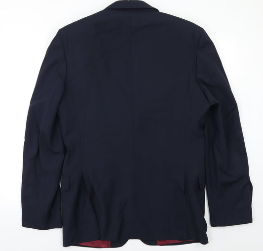 Angelico Mens Blue   Jacket Blazer Size L