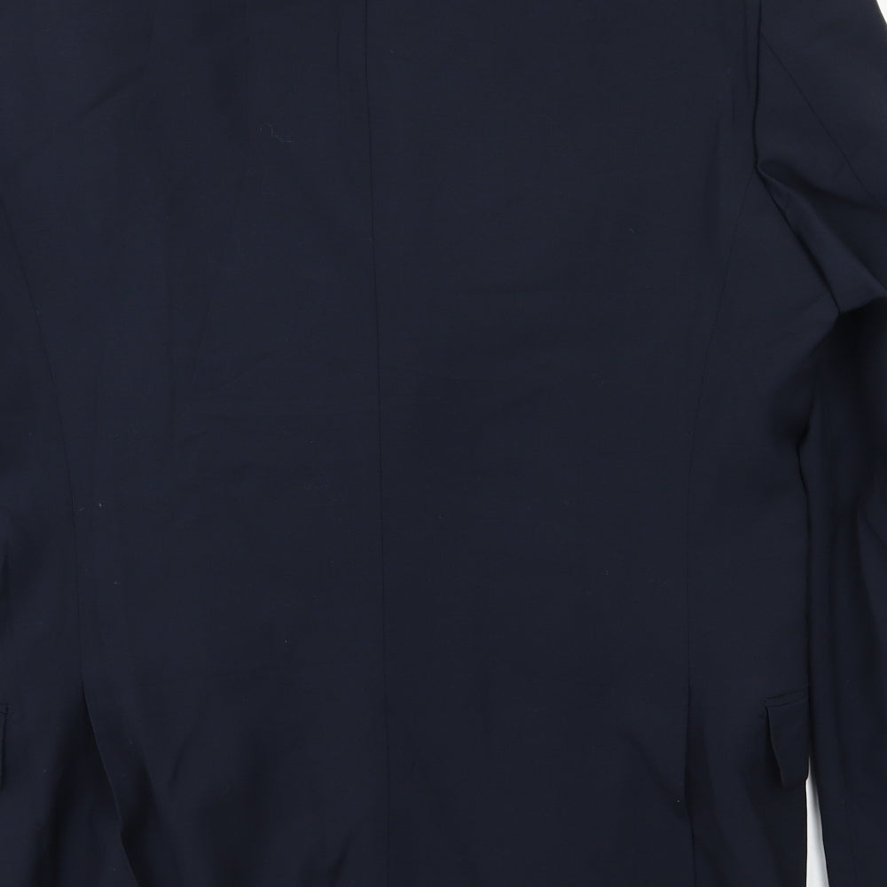Mens UK Size L Angelico Regular Blue Suit Jacket