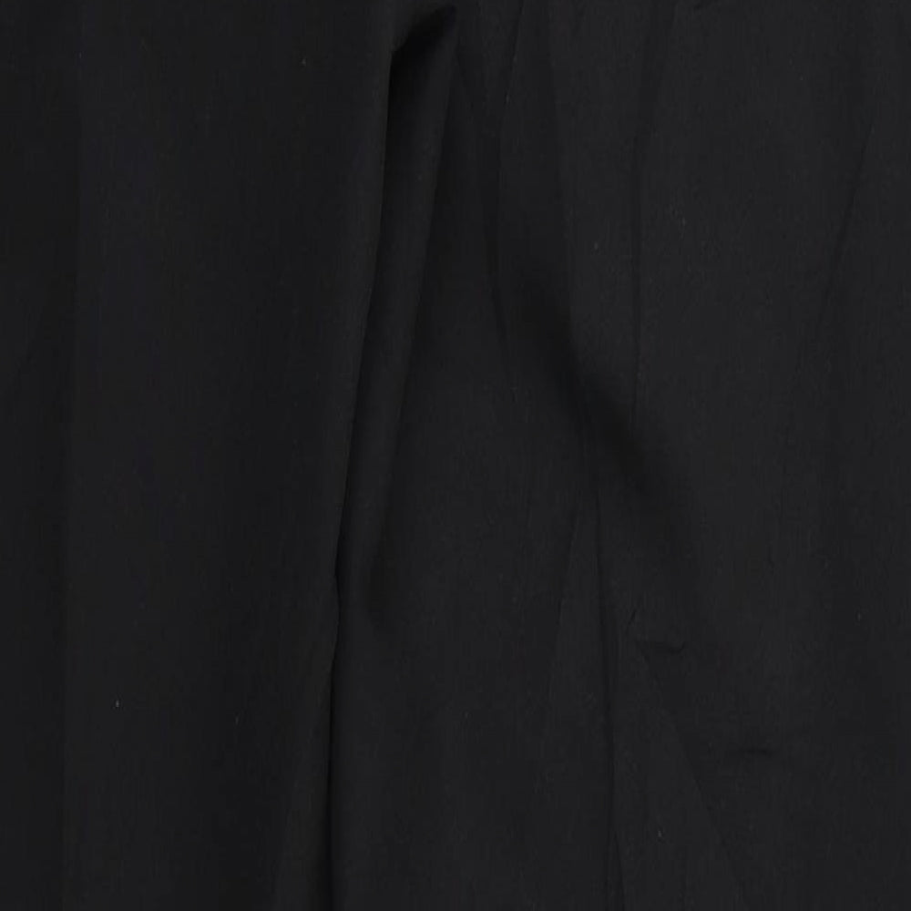 Womens UK Size 32 Preworn Regular Fit Dress Pants Black Trousers
