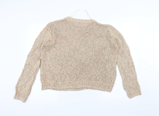 George Womens Pink Knit Pullover Jumper Size 16