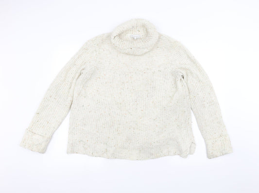 Womens UK Size 10 Warehouse White Pullover Jumper