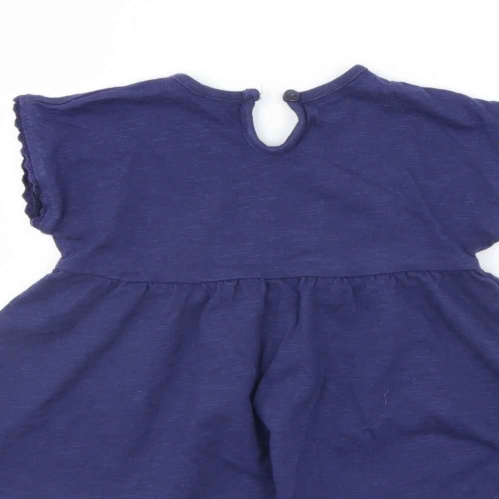 George Girls Blue A-Line Size 9-12 Months