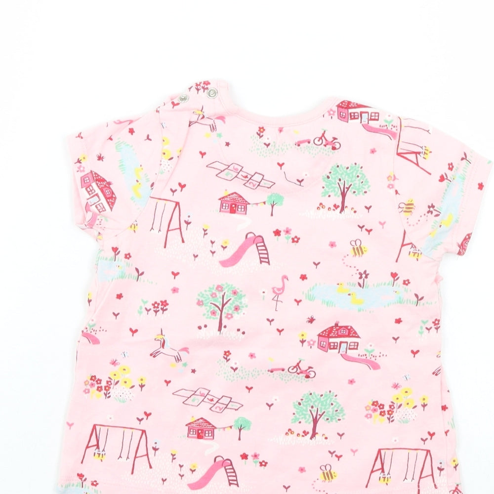 Nutmeg Girls Pink T-Shirt Dress Size 9-12 Months