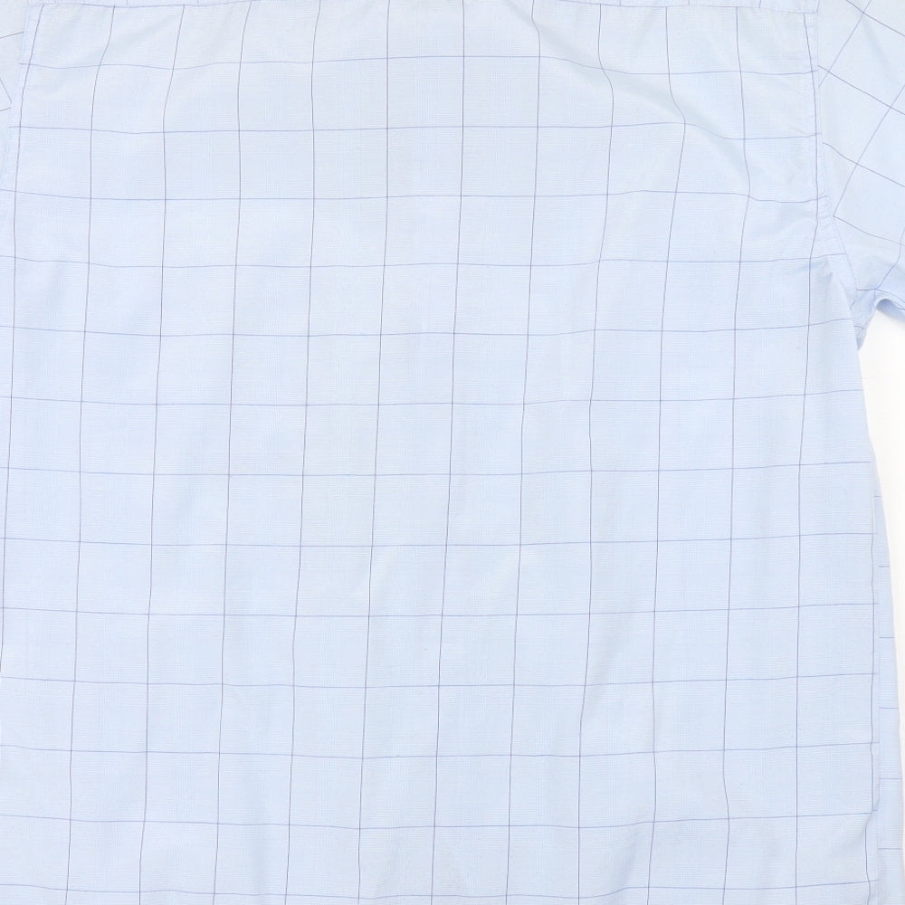 Propeller Mens Blue Check Polo Size L