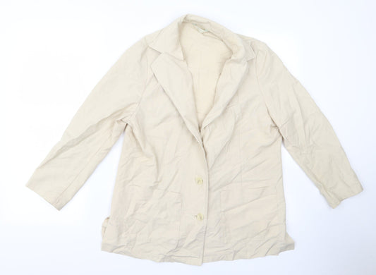Womens UK Size 14 m&s Beige Jacket