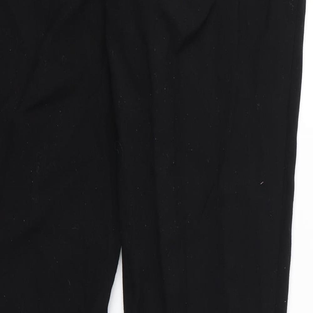 Womens UK Size 10 NEXT Regular Fit Black Trousers