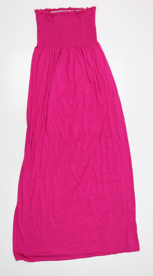 Preworn Womens Purple A-Line Size M - strapless, elastic