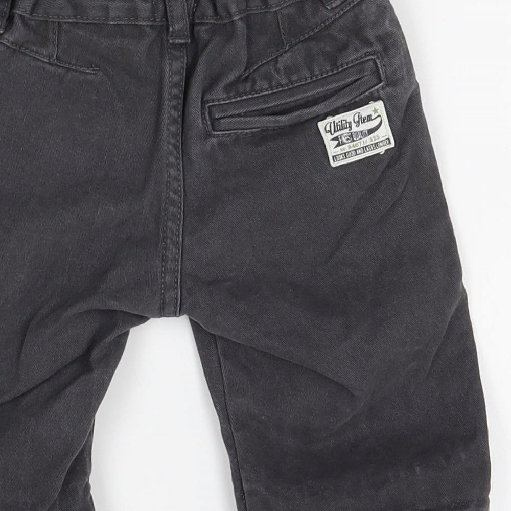F&F Boys Grey Straight Jeans Size 2 Years