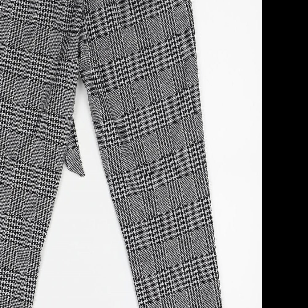 Love Tree Womens Grey Plaid Trousers Size S L26 in