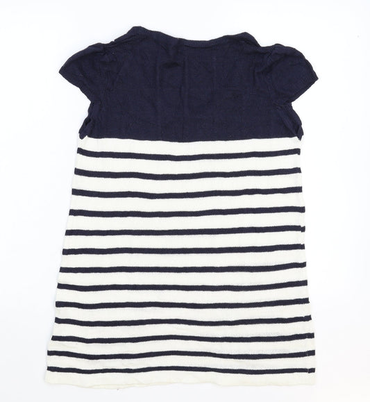 TU Womens Multicoloured Striped Knit Pullover Jumper Size 12