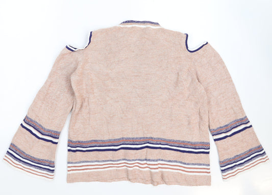 Womens UK Size 18 Papaya Beige Pullover Jumper