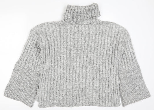 Womens UK Size 8 Topshop Grey Pullover Jumper