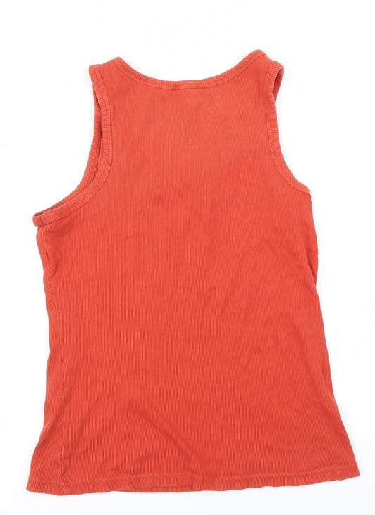 George Womens Orange Basic Tank Size 14