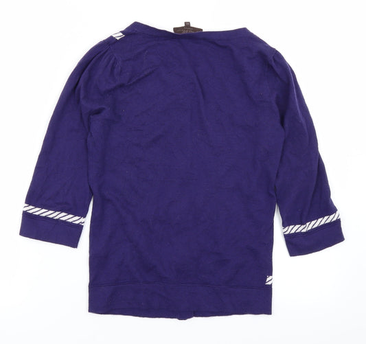 Womens UK Size XS Great Plains Purple Cardigan Jumper
