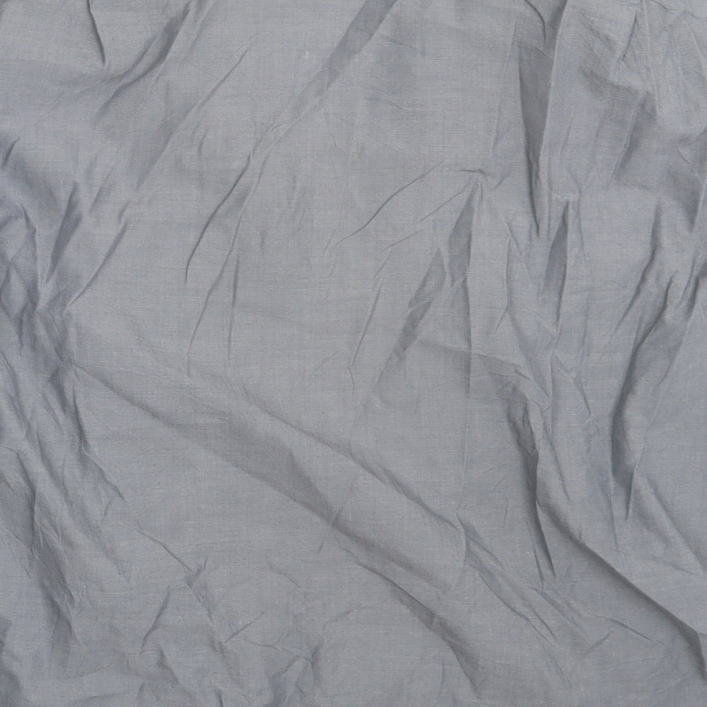 Mens UK Size L NEXT Grey Button-Up Long Sleeve Casual Shirt