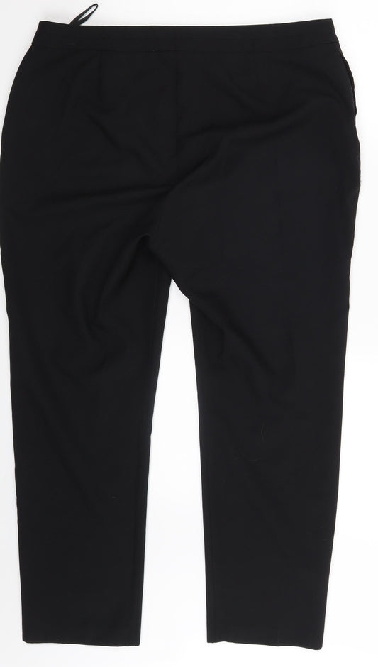 Bonmarché Womens Black Trousers Size 16 L26 in