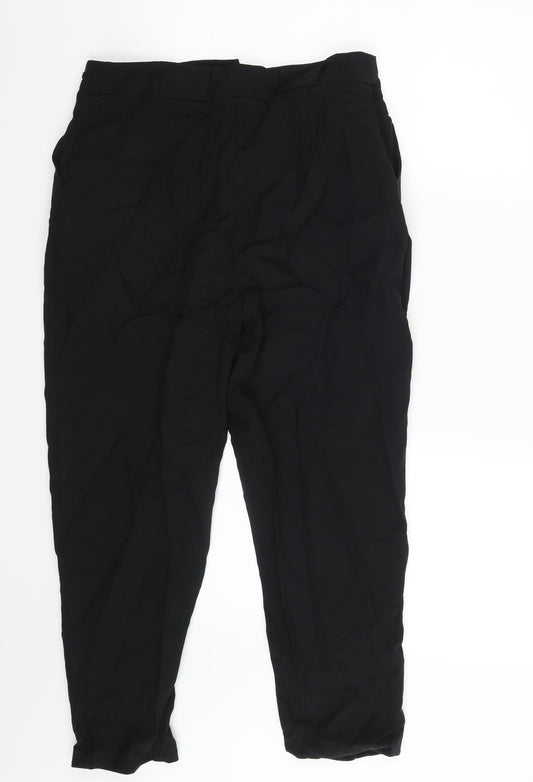 Womens UK Size 10 ASOS Slim Fit Black Trousers