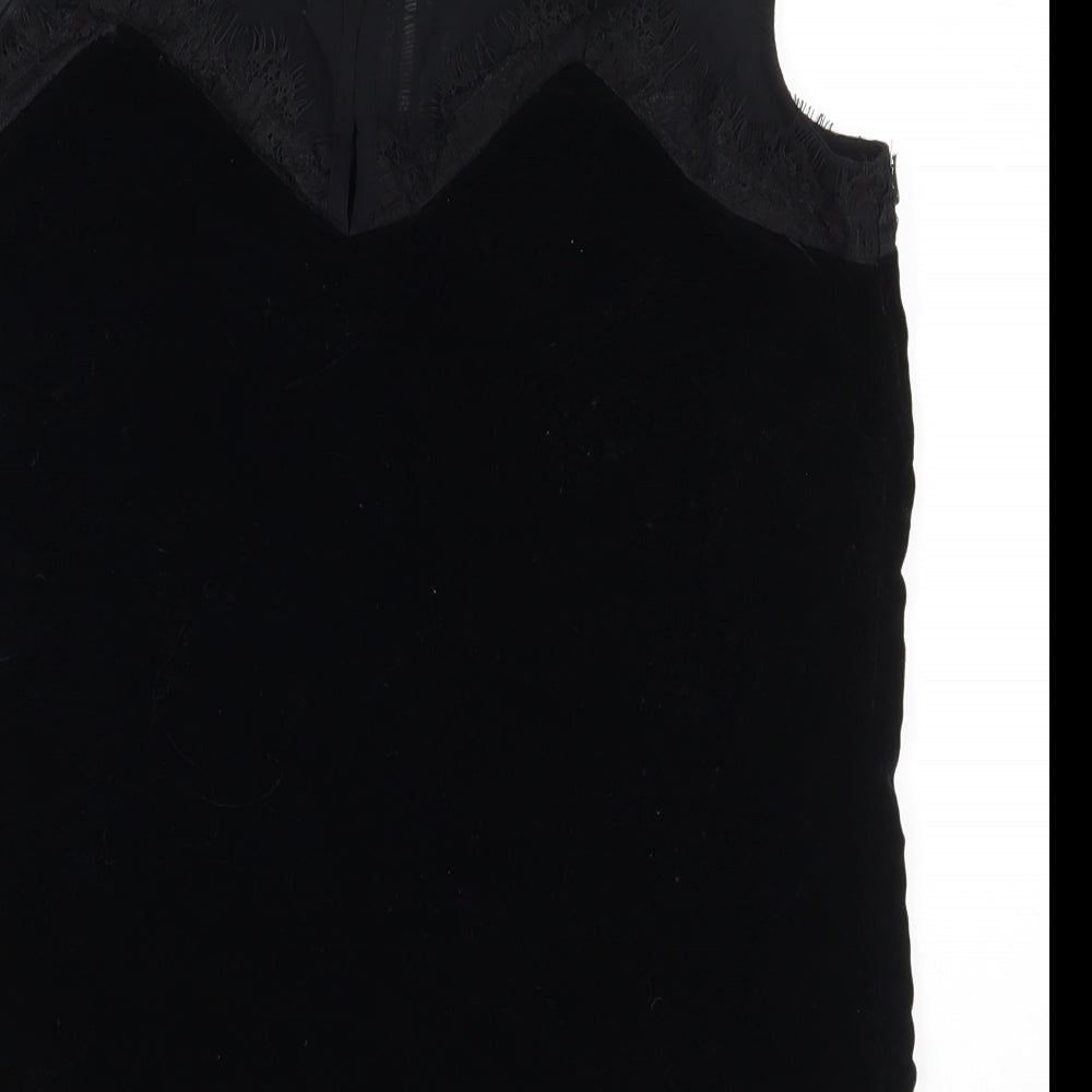 Womens UK Size 6 NEXT Black Basic Blouse