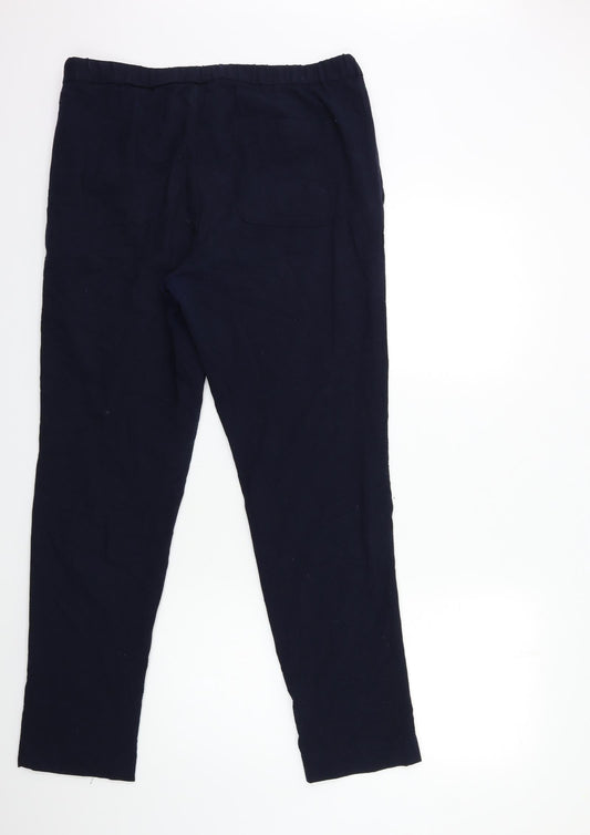 Womens UK Size 34 in H&M Regular Fit Blue Trousers