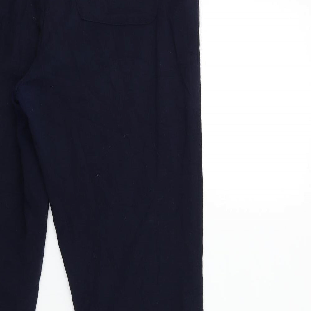 Womens UK Size 34 in H&M Regular Fit Blue Trousers