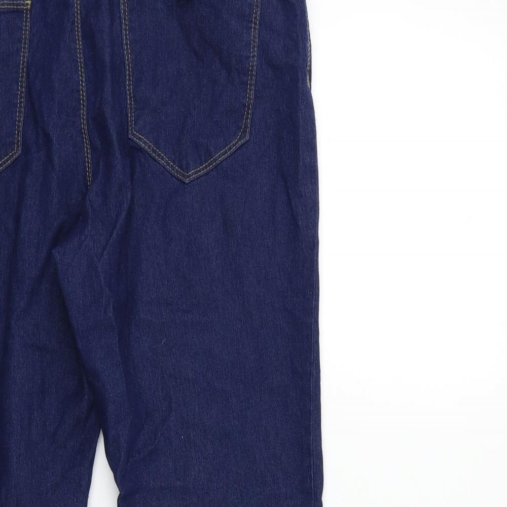 Denim & Co. Womens Blue Denim Skinny Jeans Size 10 L25 in