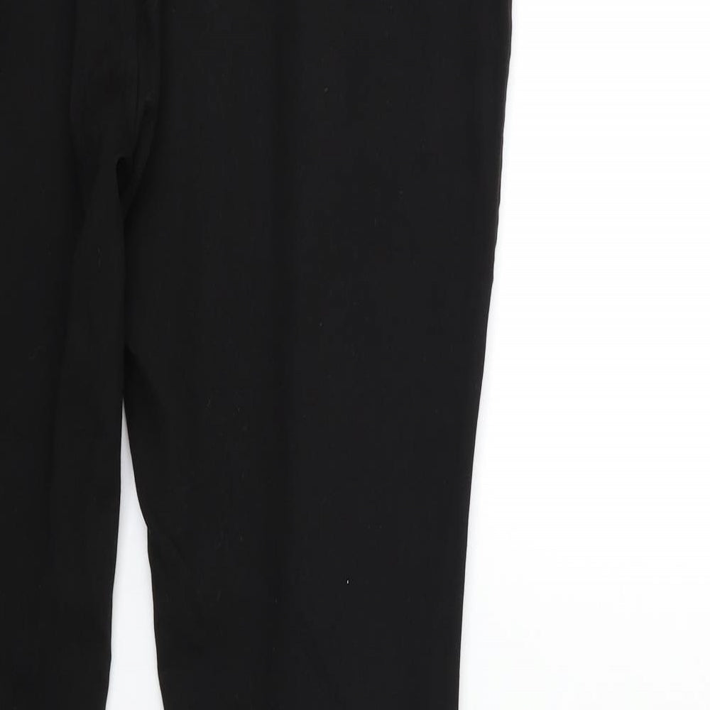 Womens UK Size 34 in Preworn Regular Fit Black Trousers