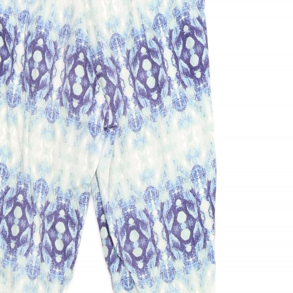 Womens UK Size 10 H&M Regular Fit Blue Trousers