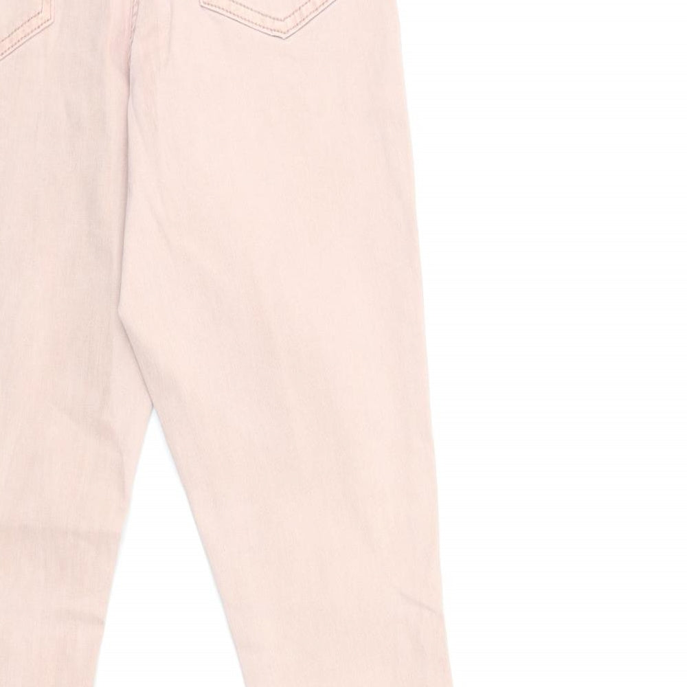 George Womens Pink Denim Skinny Jeans Size 8 L26 in