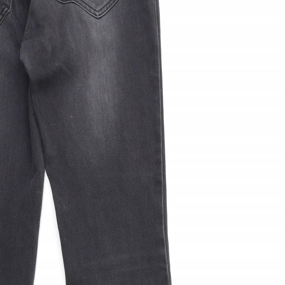 Womens UK Size 28 in villa Regular Fit Flared Grey Jeans