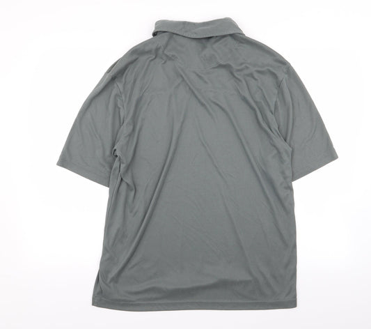 crease Mens Grey Polo Size M