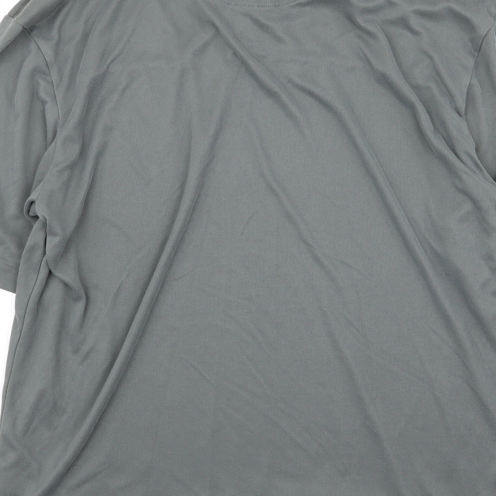 crease Mens Grey Polo Size M