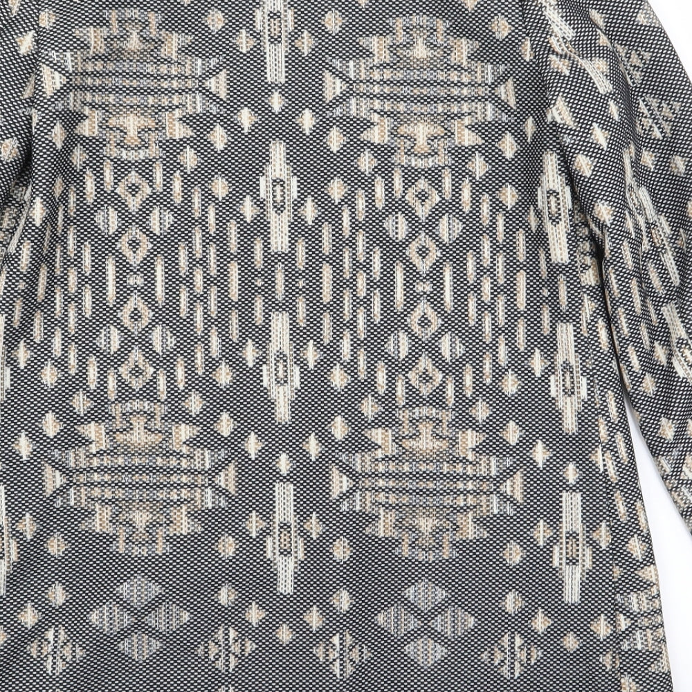 H&M Womens Multicoloured Geometric Jacket Blazer Size 6