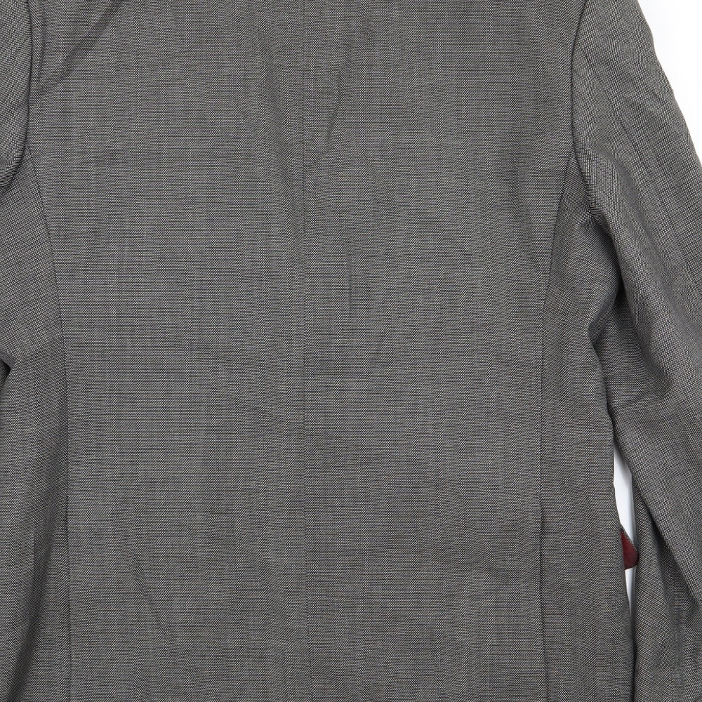 Alfred Brown Mens Grey Jacket Blazer Size 40