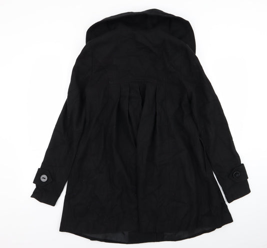 Womens UK Size 8 ASOS Black Overcoat