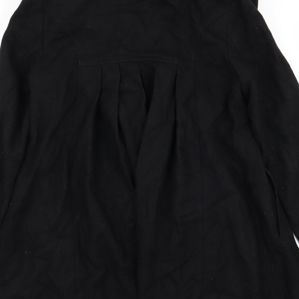 Womens UK Size 8 ASOS Black Overcoat