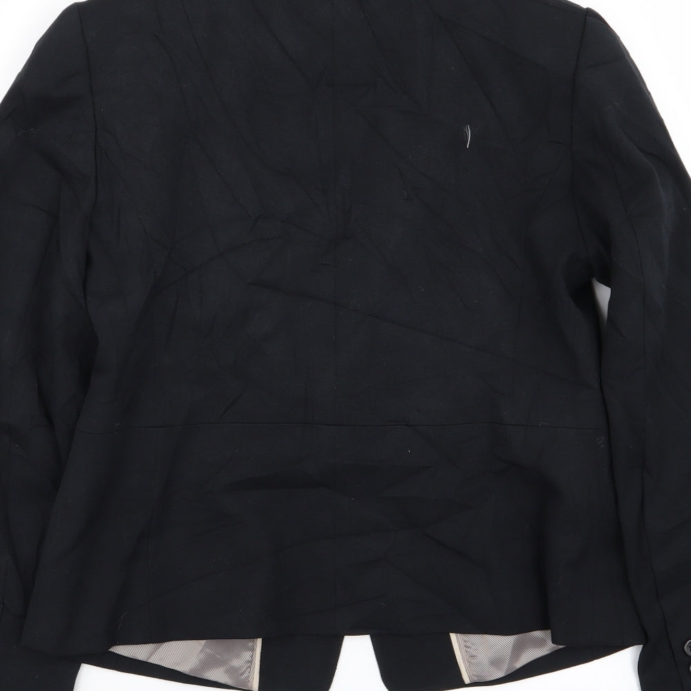 M&s Womens Black Jacket Blazer Size 10