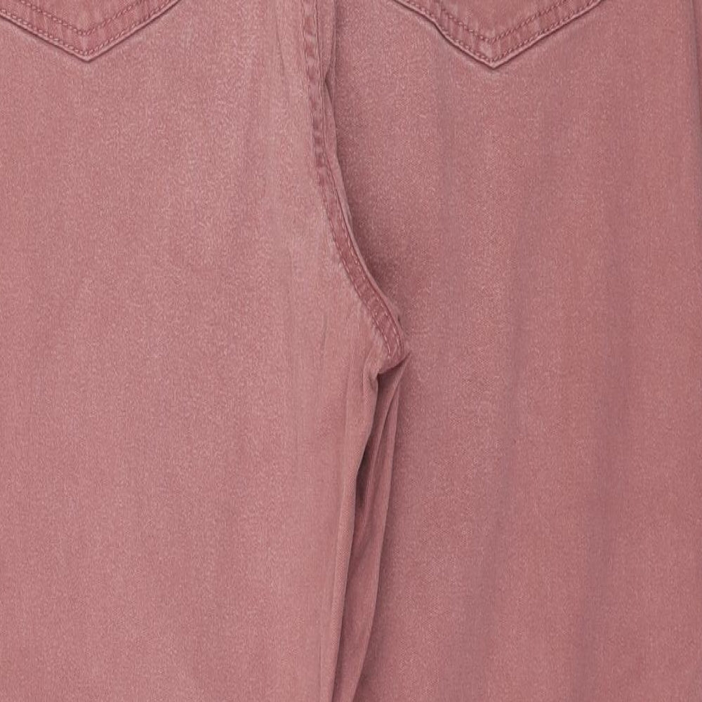 F&F Womens Pink Denim Straight Jeans Size 36 in L27 in