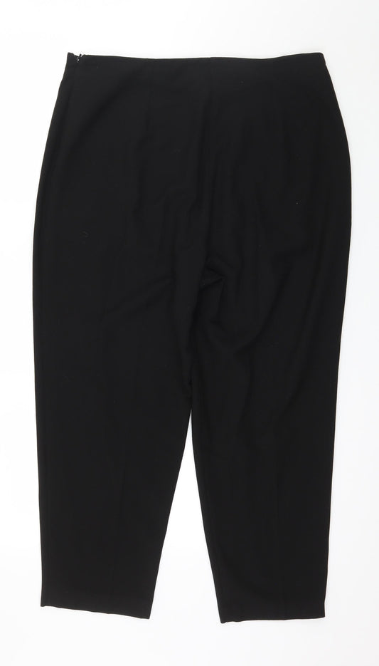 Berkertex Womens Black Trousers Size 18 L26 in