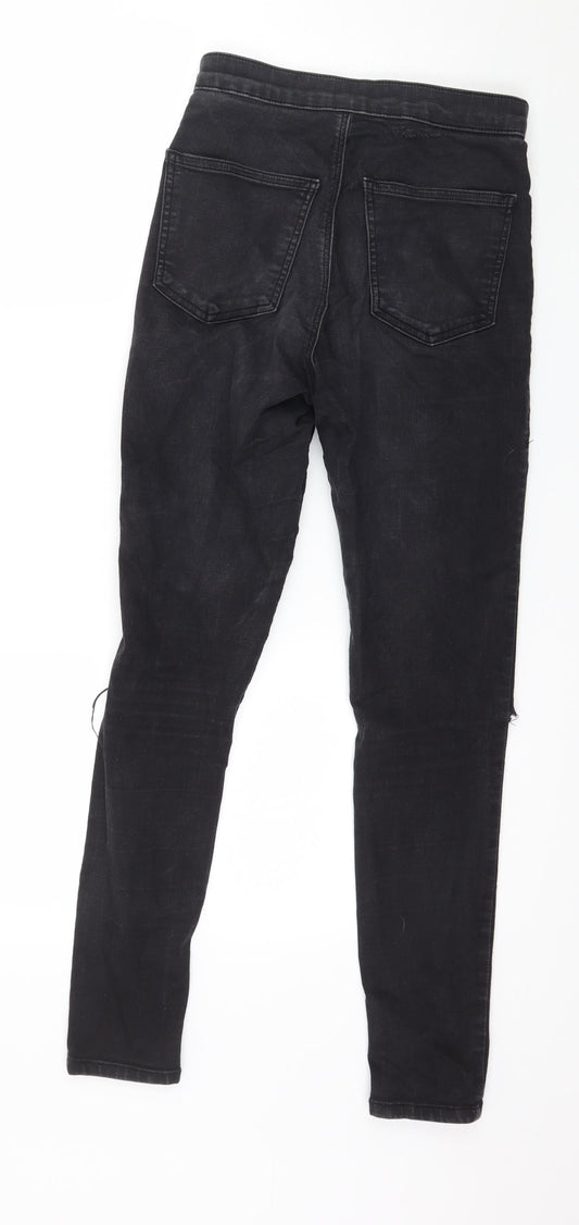 Womens UK Size 28 in Topshop Regular Fit Skinny Black Jeans