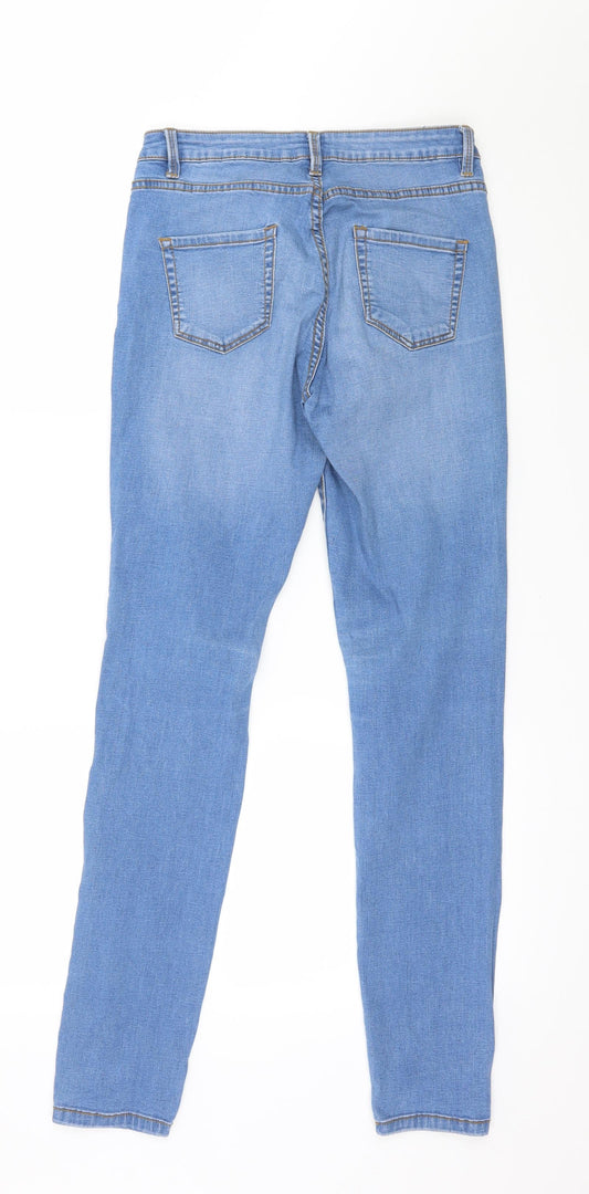 Denim & Co. Womens Blue Denim Skinny Jeans Size 8 L29 in
