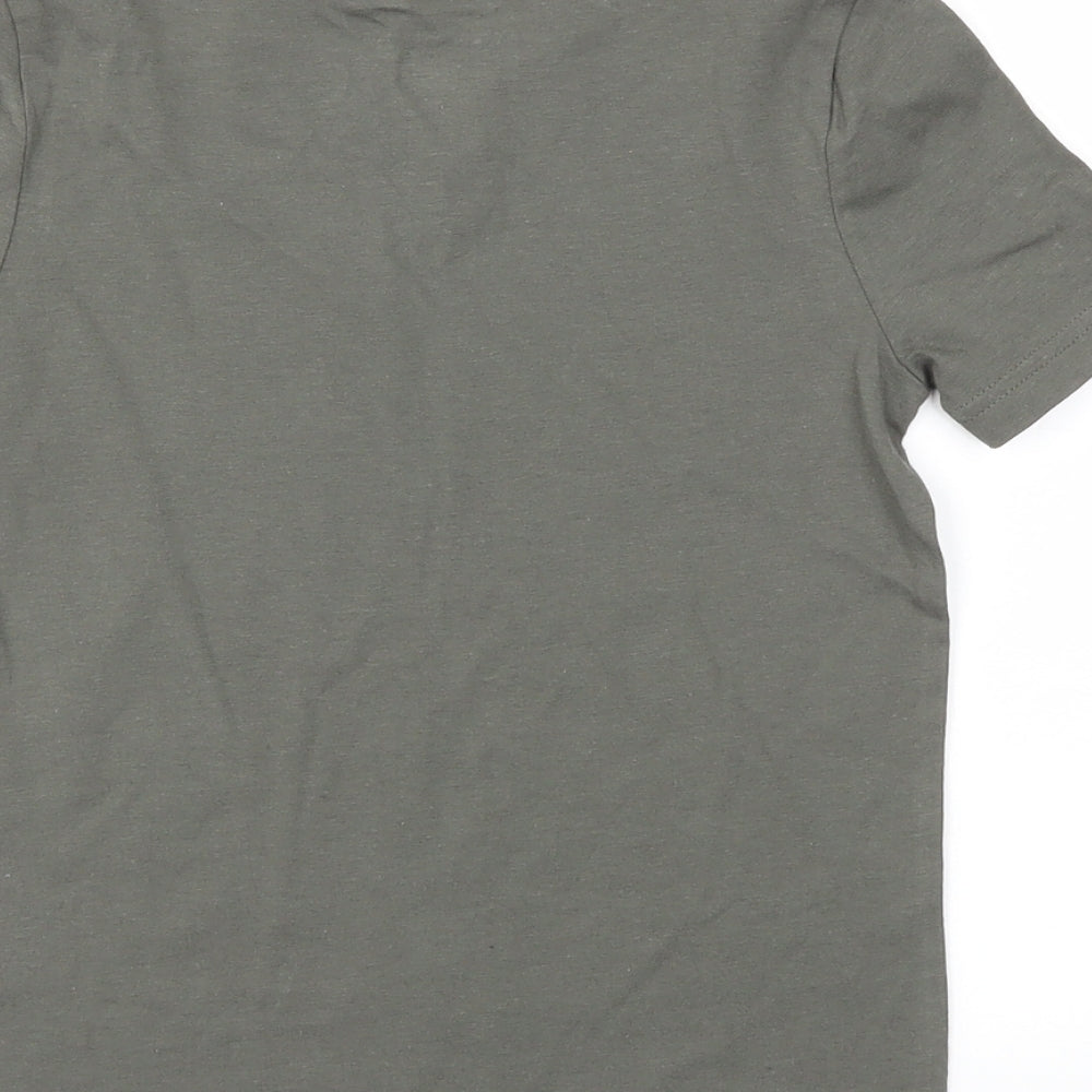 F&F Boys Green Basic T-Shirt Size 5-6 Years