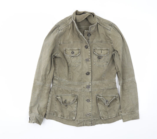 Womens UK Size 8 F&F Green Jacket