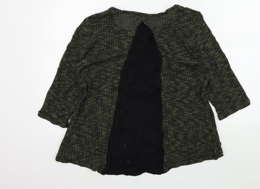 Womens UK Size 14 M&S Green Pullover Jumper