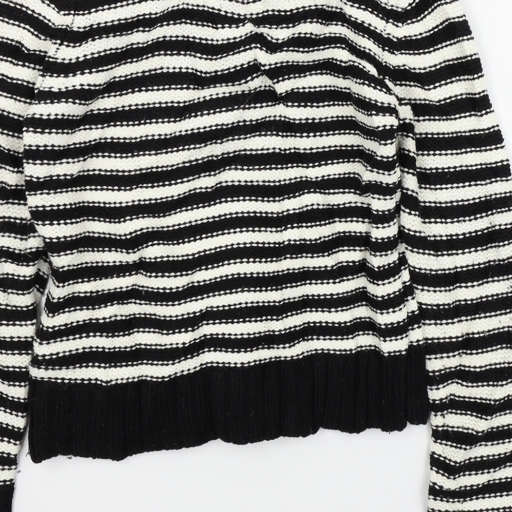 Womens UK Size 10 F&F Black Pullover Jumper