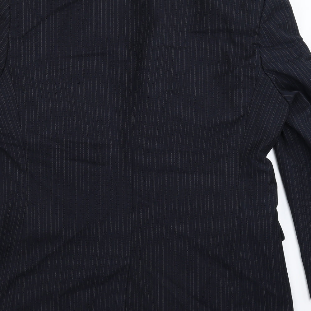 Mens UK Size 40 Burton Regular Blue Suit Jacket