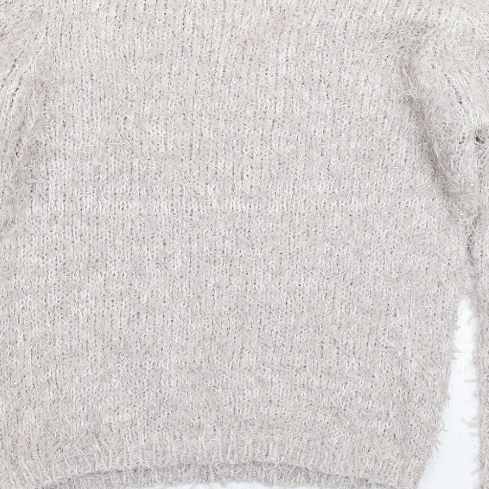 Womens UK Size 12 F&F Grey Pullover Jumper